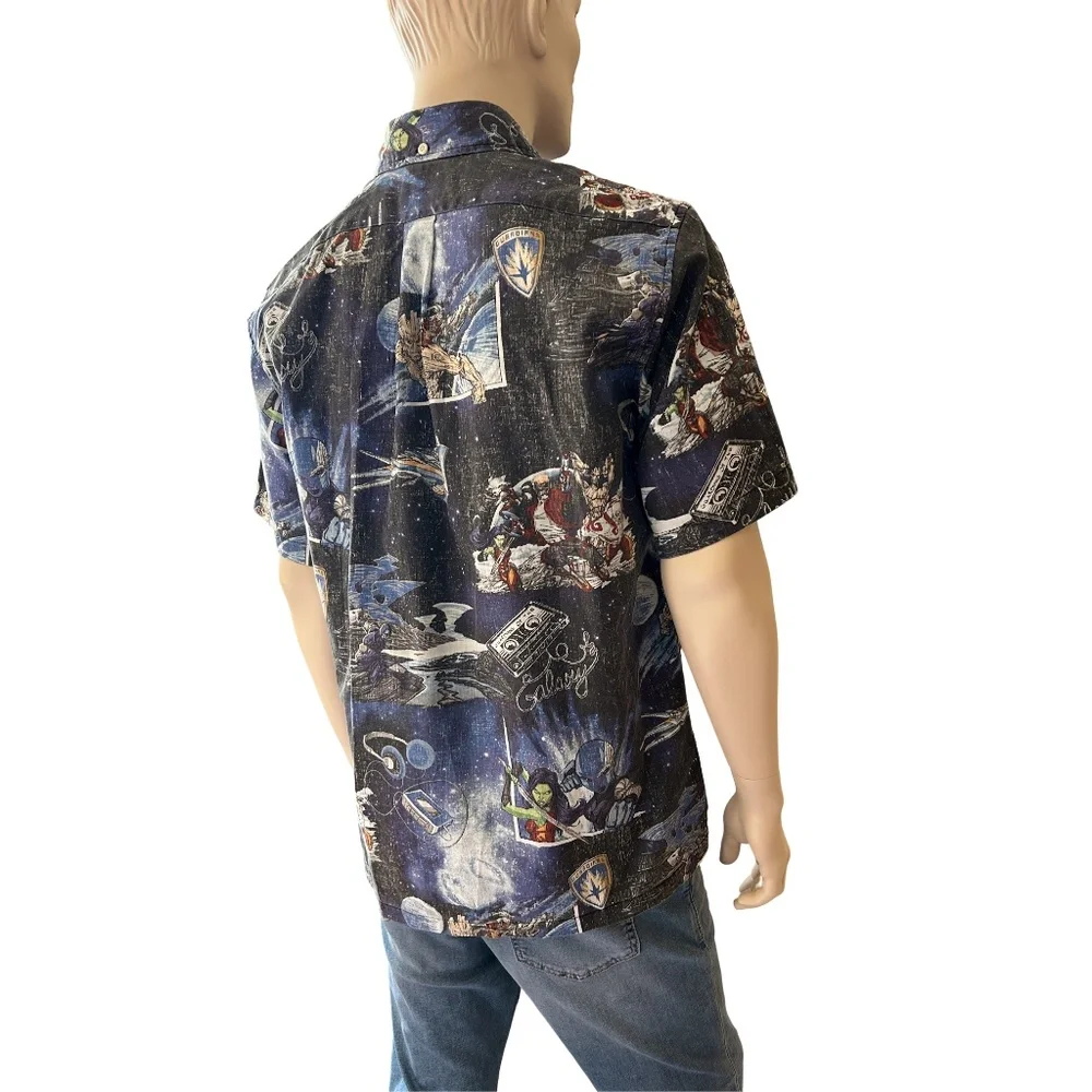 Reyn Spooner Hawaii Shirt Tiki Marvel Comics Guardians of the Galaxy Hawaiian - Picture 3 of 13